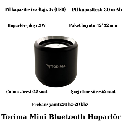 TORIMA MİNİ BLUETOOTH HOPARLÖR